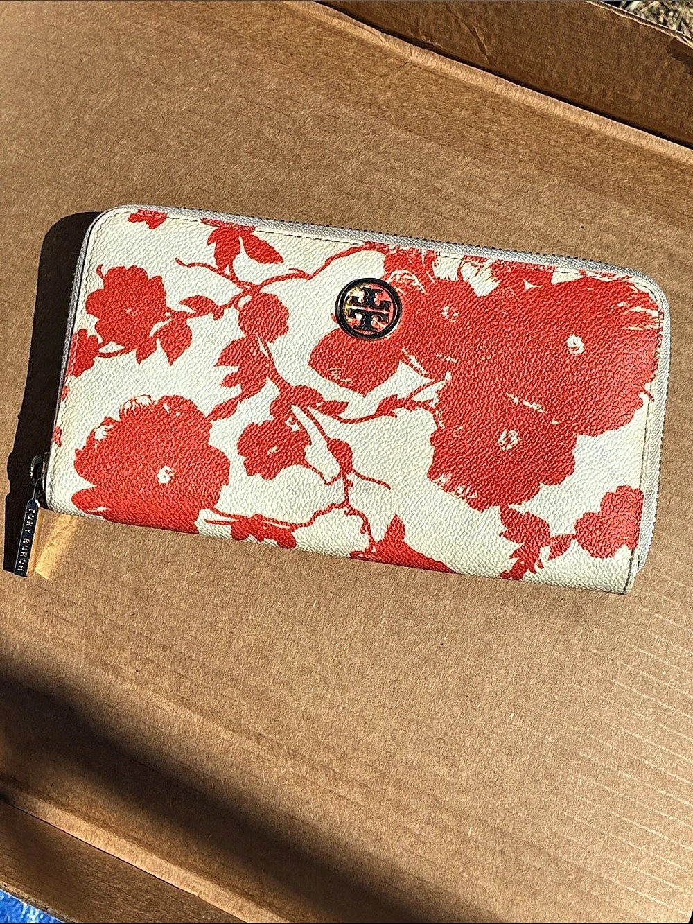 Tory Burch Floral Zip Continental Wallet